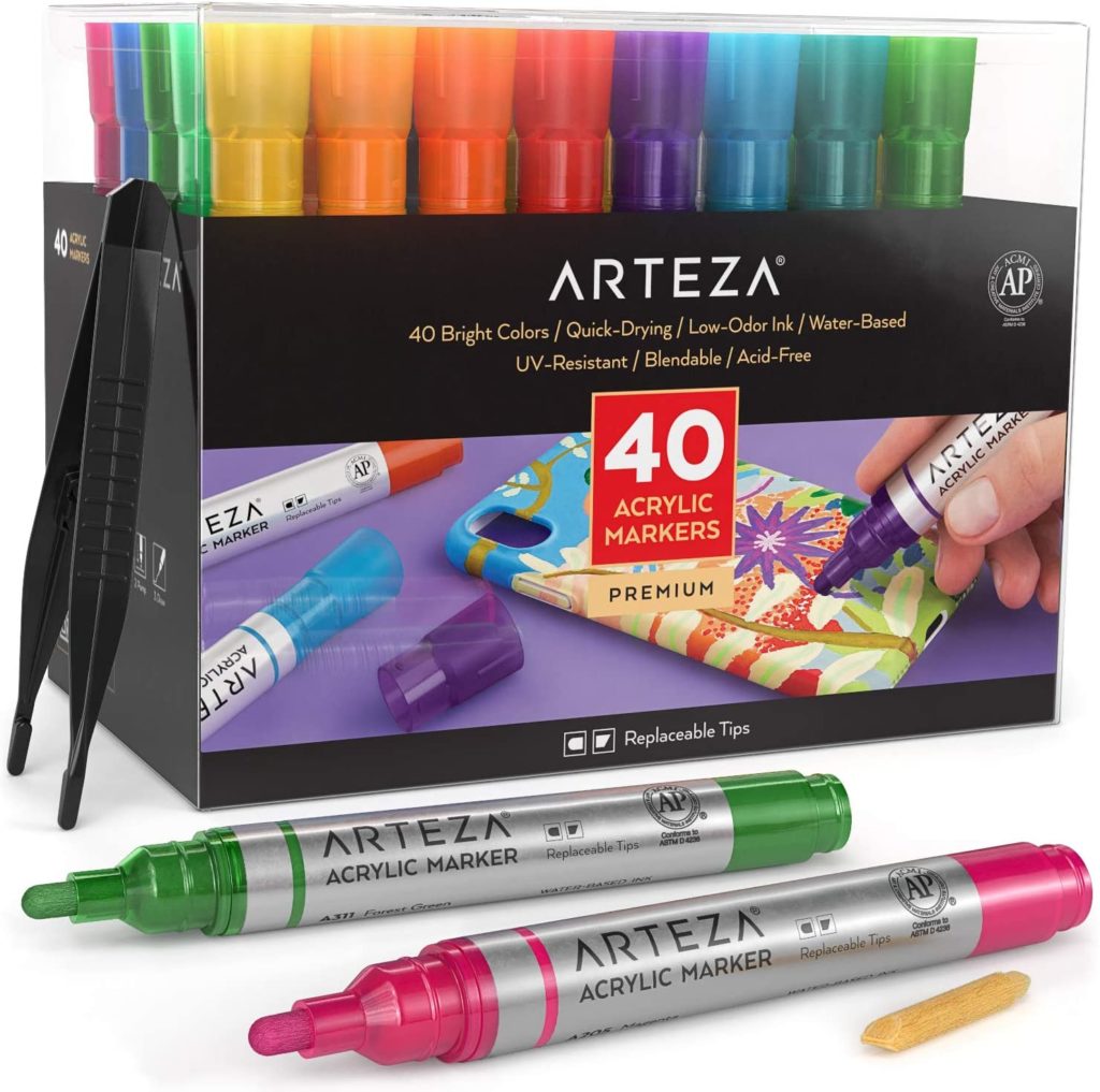 arteza acrylic paint markers