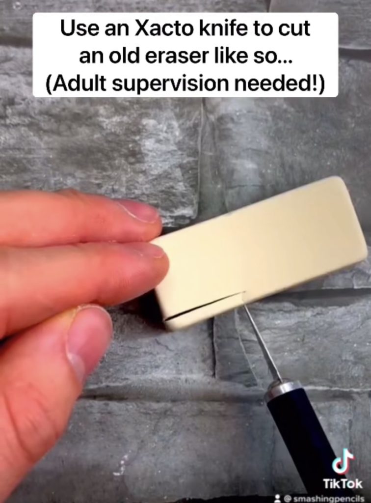 how to make a stick eraser