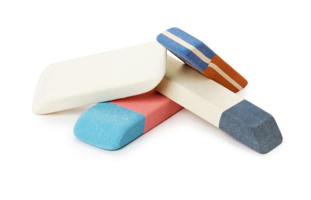 different types of erasers